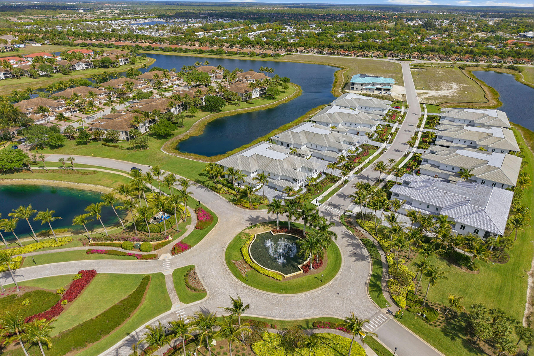 3291 Dorado Lane, Unit 101 Naples, FL 34114 - Photo 27 of 50 an aerial view of a swimming pool and outdoor space