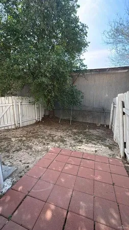 a backyard of a house