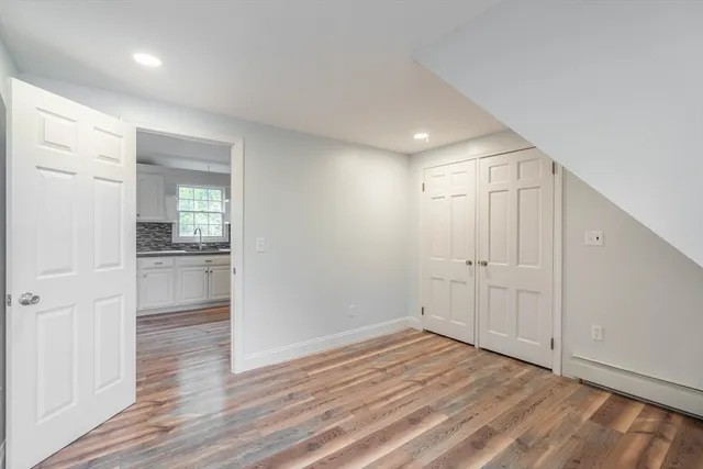 wooden floor in an empty room with wooden floor