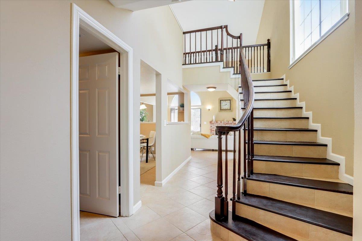 945 Oak Park Drive Morgan Hill, CA 95037 - Photo 4 of 46 a view of entryway and hall with wooden floor