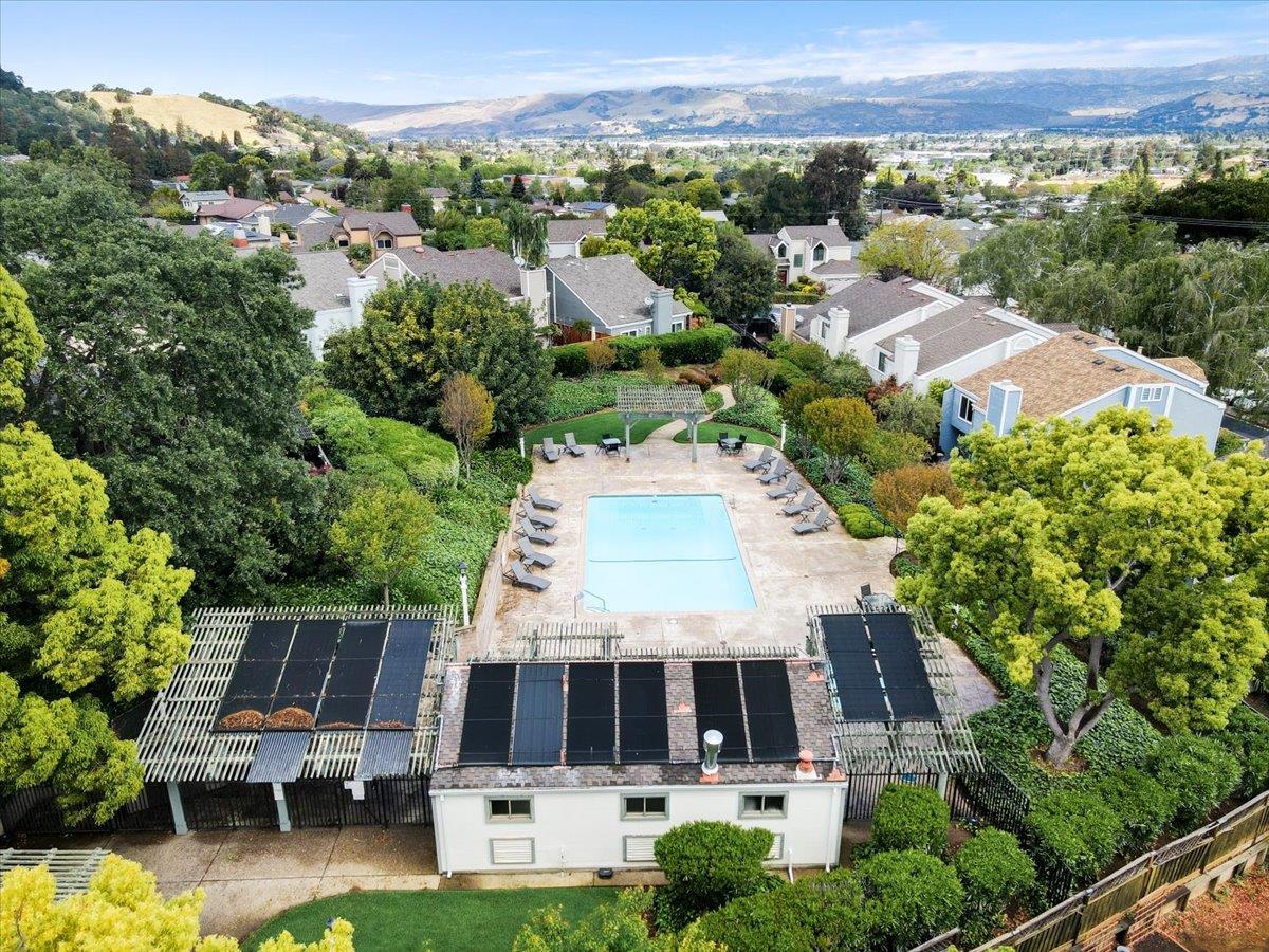 945 Oak Park Drive Morgan Hill, CA 95037 - Photo 44 of 46 an aerial view of a house with a garden
