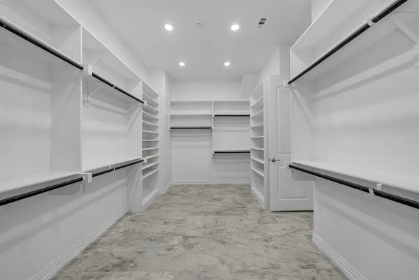 a view of a walk in closet