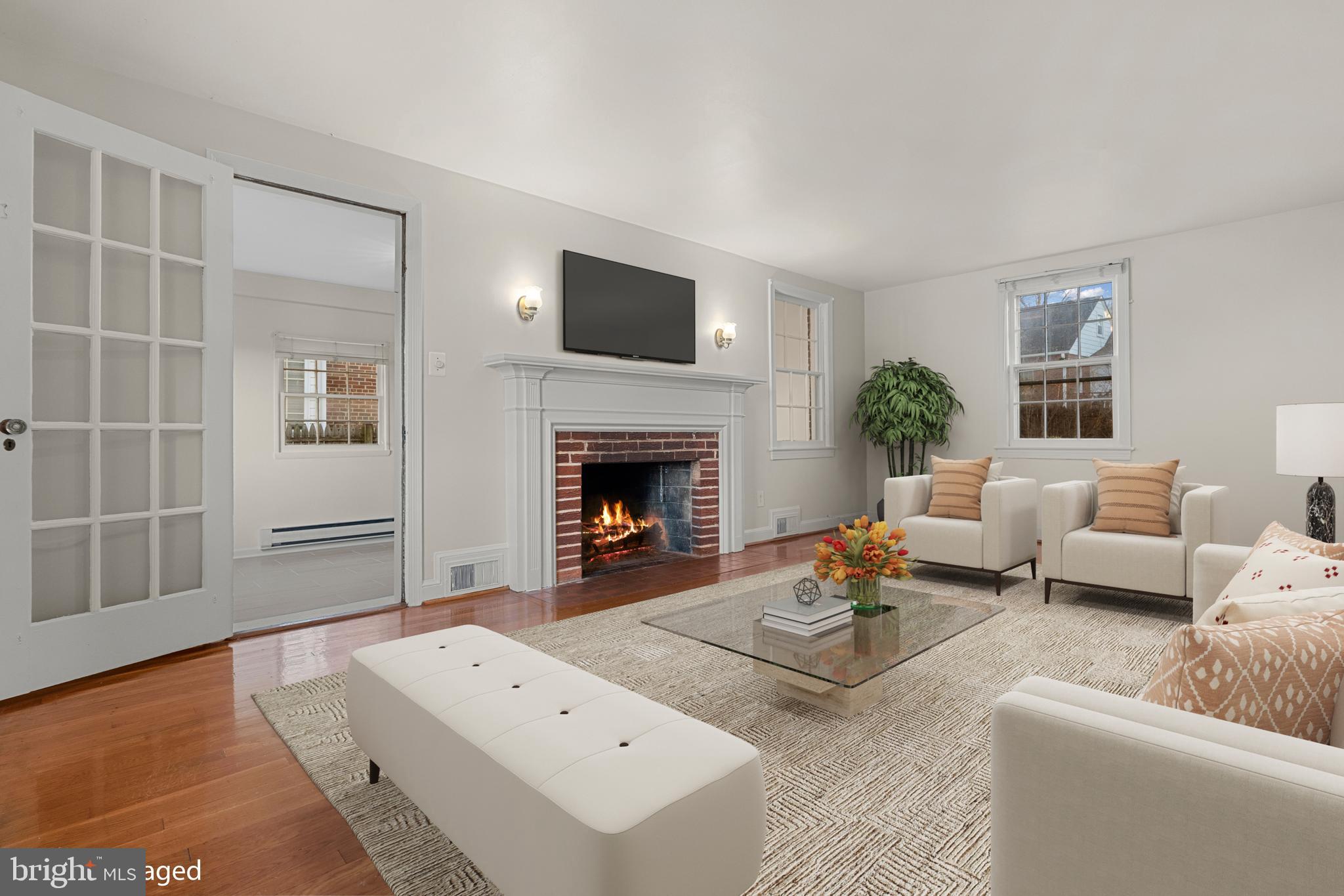 4412 Jones Bridge Road Bethesda, MD 20814 - Photo 3 of 33 virtual staging of living room