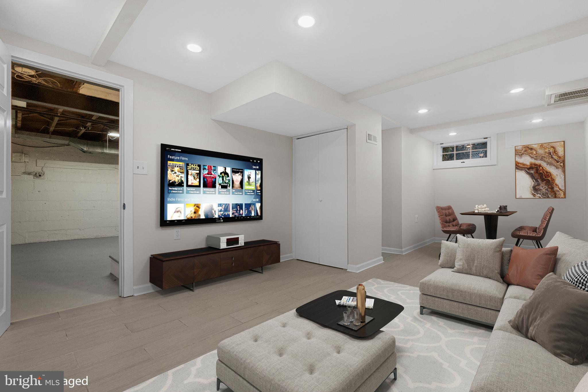 4412 Jones Bridge Road Bethesda, MD 20814 - Photo 5 of 33 virtual staging of basement room