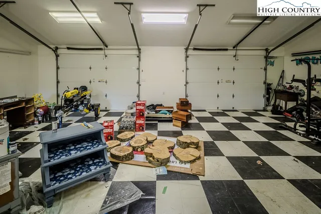 a view of a entryway with storage and utility racks