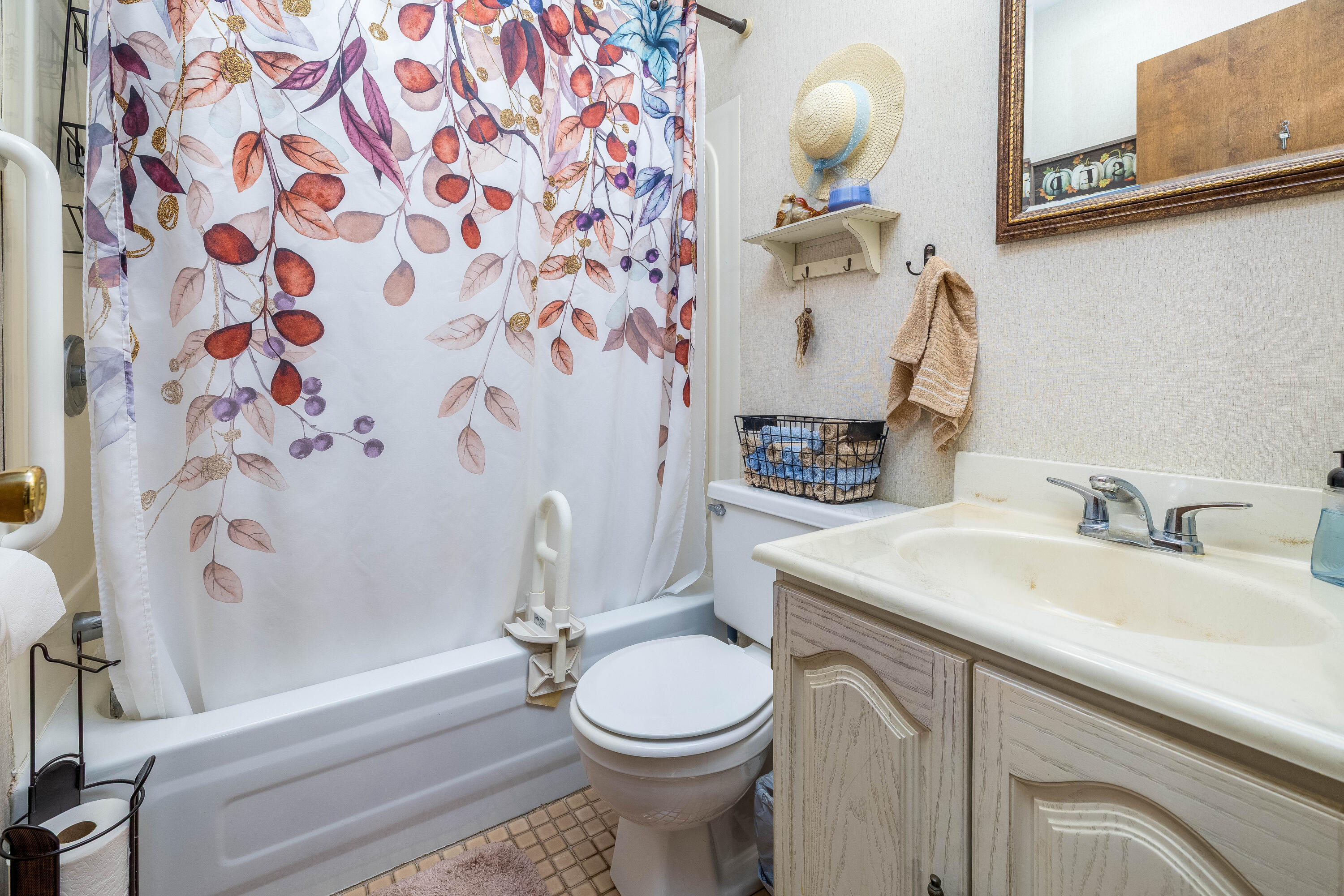 4674 Friar Tuck Circle Rensselaer, IN 47978 - Photo 29 of 47 a bathroom with a sink toilet and shower