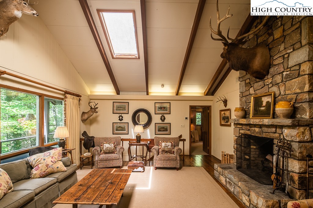 356 Balsam Road Boone, NC 28607 - Photo 8 of 37 a living room with furniture and a fireplace
