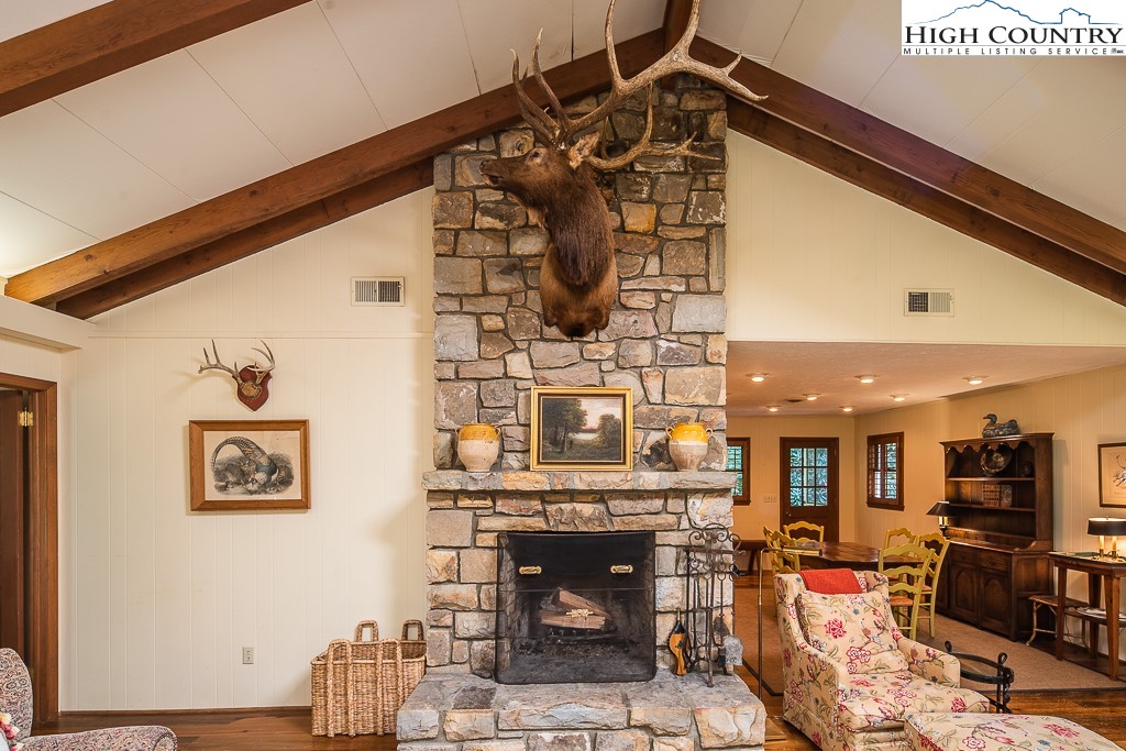 356 Balsam Road Boone, NC 28607 - Photo 9 of 37 a living room with furniture and a fireplace