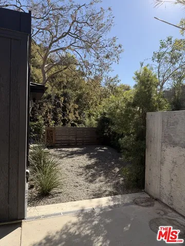 a view of backyard and tree