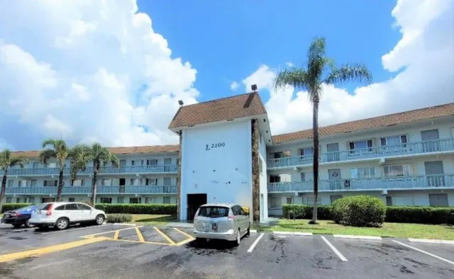 a car parked in front of a building