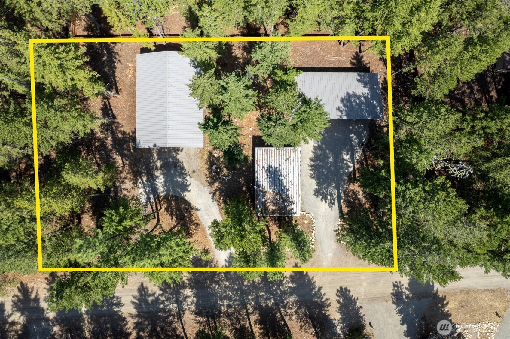 16 Littell Road Mazama, WA 98833 - Photo 38 of 40 an aerial view of residential house with outdoor space