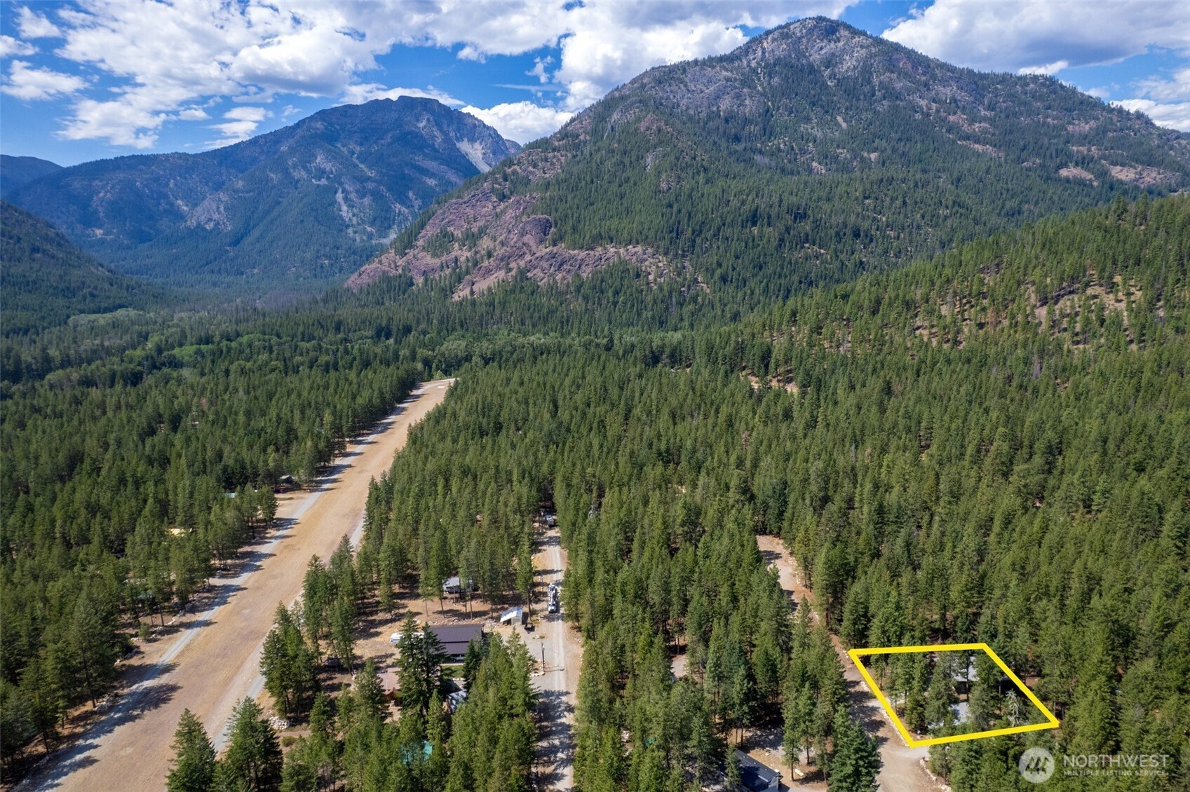 16 Littell Road Mazama, WA 98833 - Photo 8 of 40 a view of a yard with plants and large trees