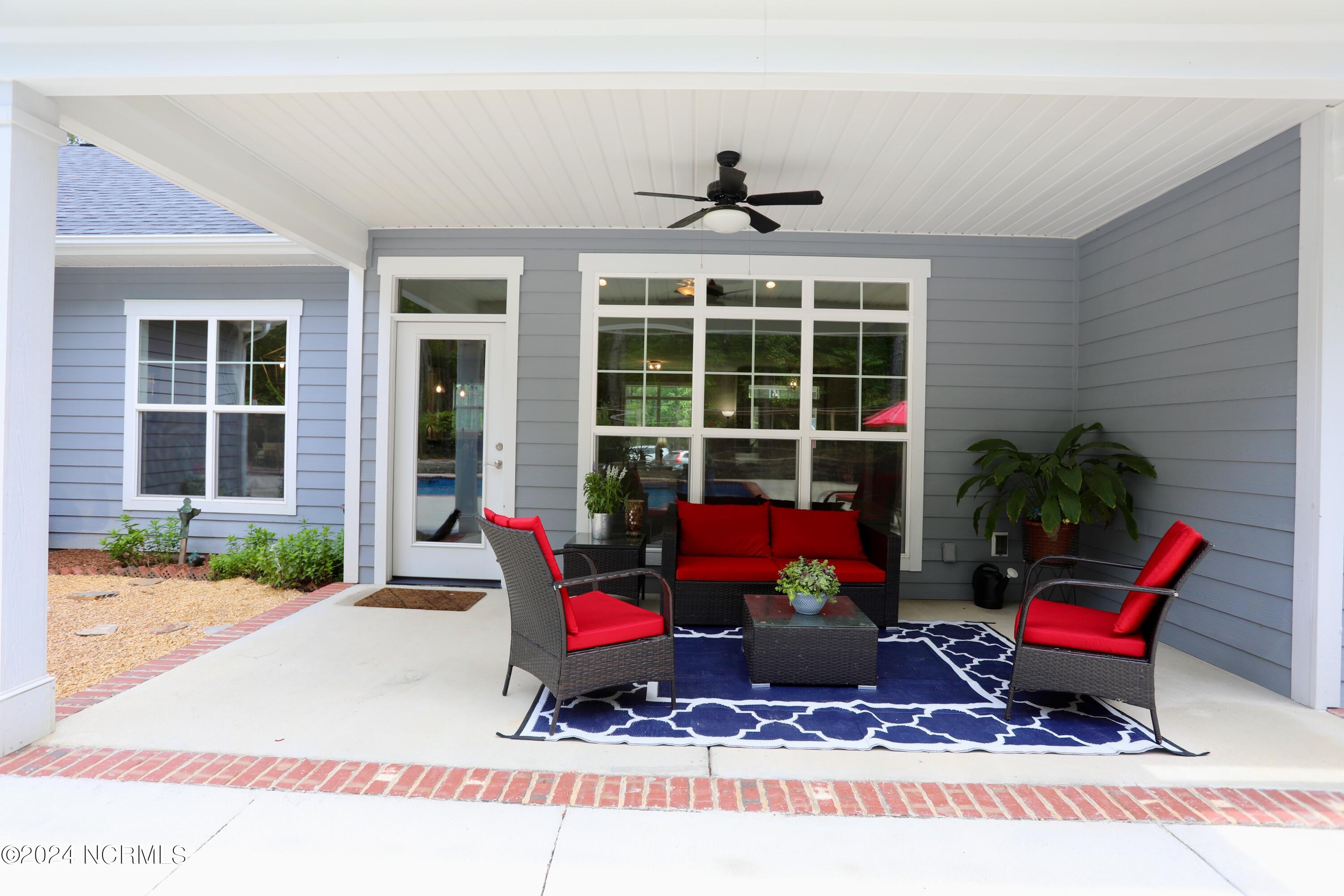 135 Autumn Ridge Lane Aberdeen, NC 28315 - Photo 60 of 78 Rear Covered Porch - Pool Side