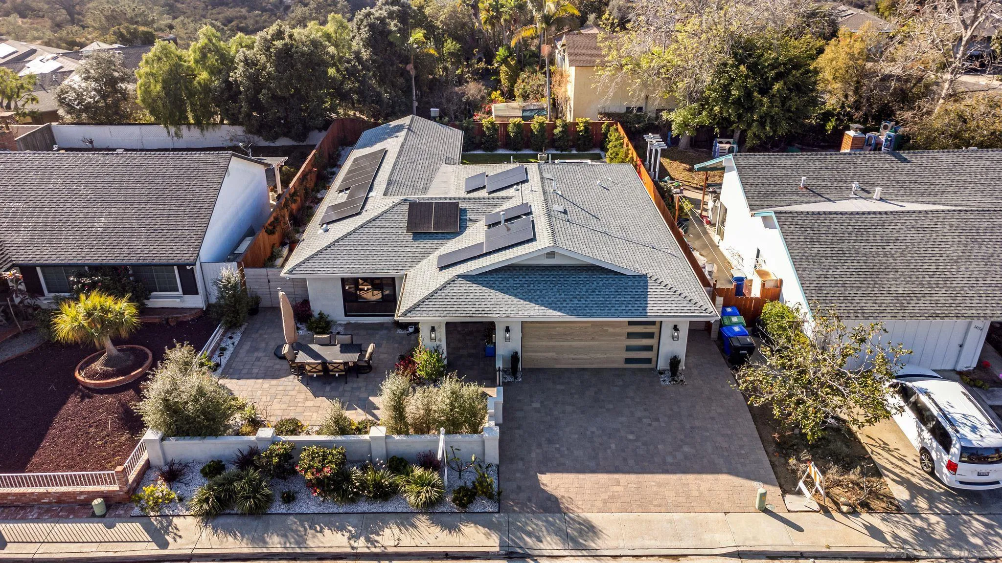14146 Recuerdo Drive Del Mar, CA 92014 - Photo 49 of 54 a view of a patio with iron fence