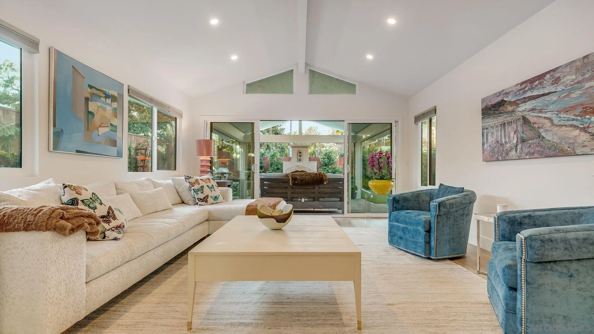 14146 Recuerdo Drive Del Mar, CA 92014 - Photo 6 of 54 a living room with furniture large window and outer view