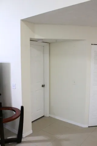 a view of an empty room