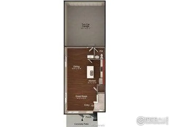 a picture of a bench in front of a door