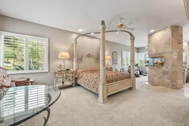 a front view of a house with patio