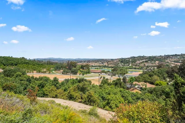 a view of a city with an ocean view