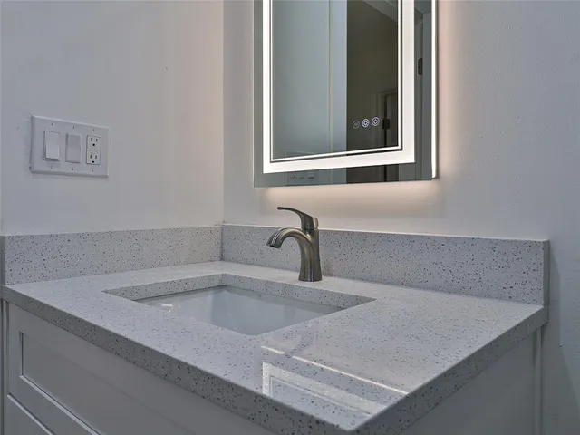 a close view of sink and tap