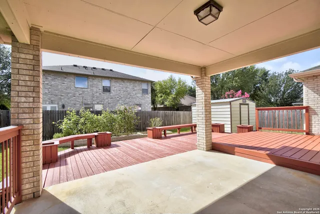 a outdoor space with patio