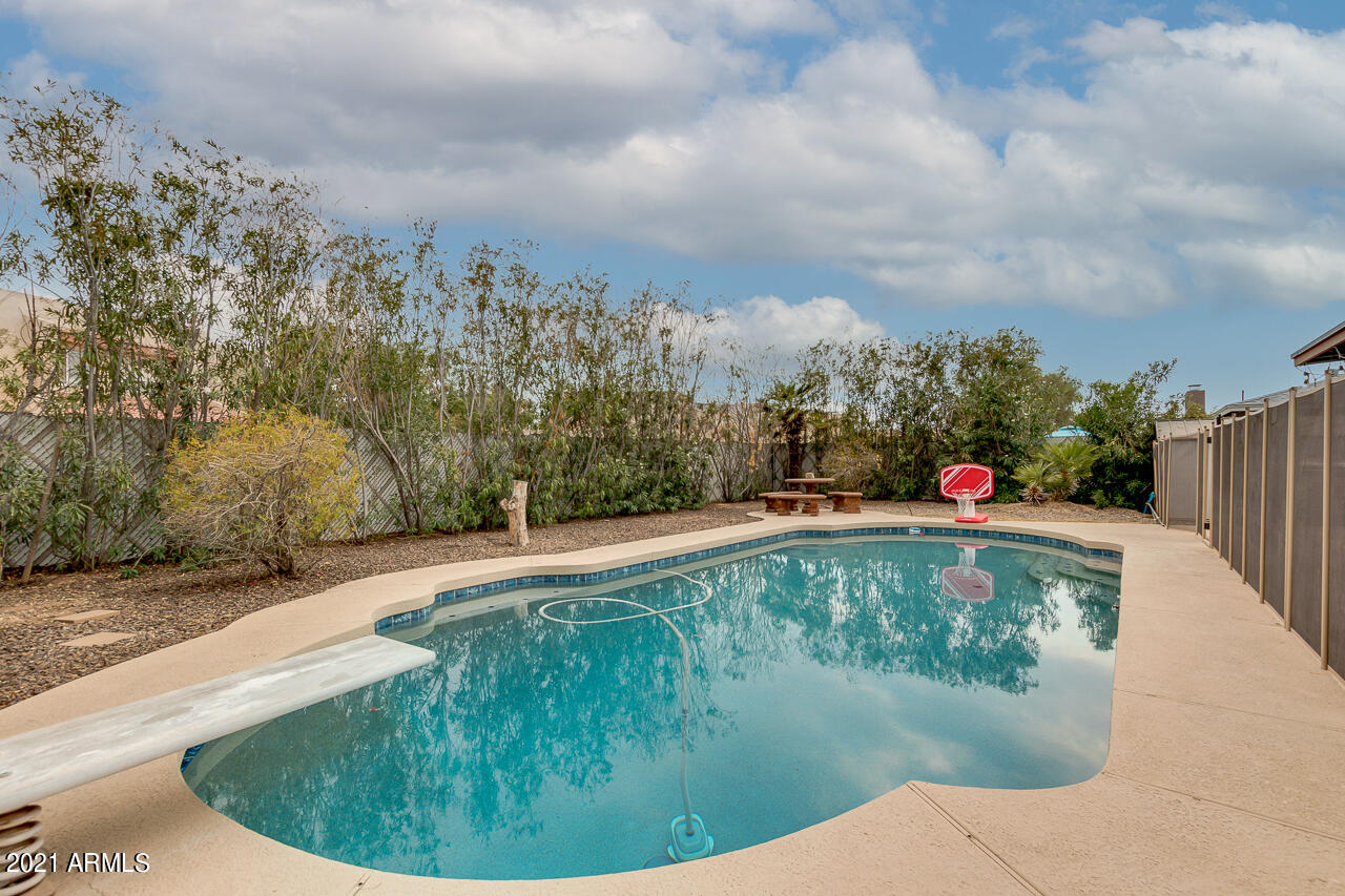 4215 West Dailey Street Phoenix, AZ 85053 - Photo 30 of 32 a swimming pool with trees in the background