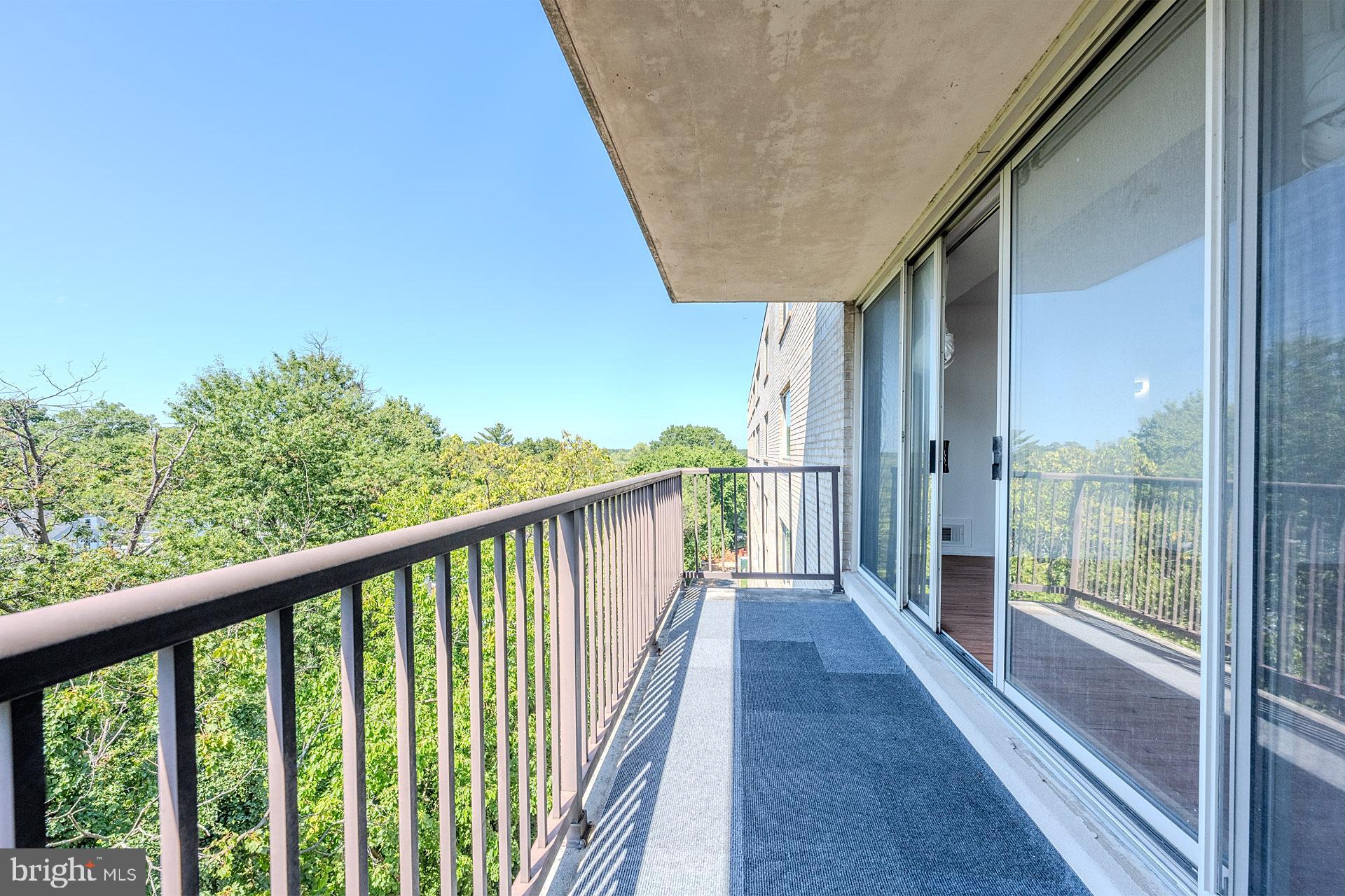 4410 Oglethorpe Street, Unit 713 Hyattsville, MD 20781 - Photo 12 of 24 a view of a balcony with wooden floor