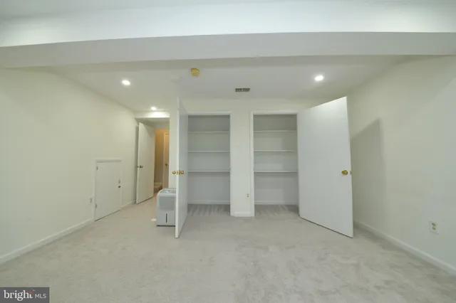 a view of an empty room