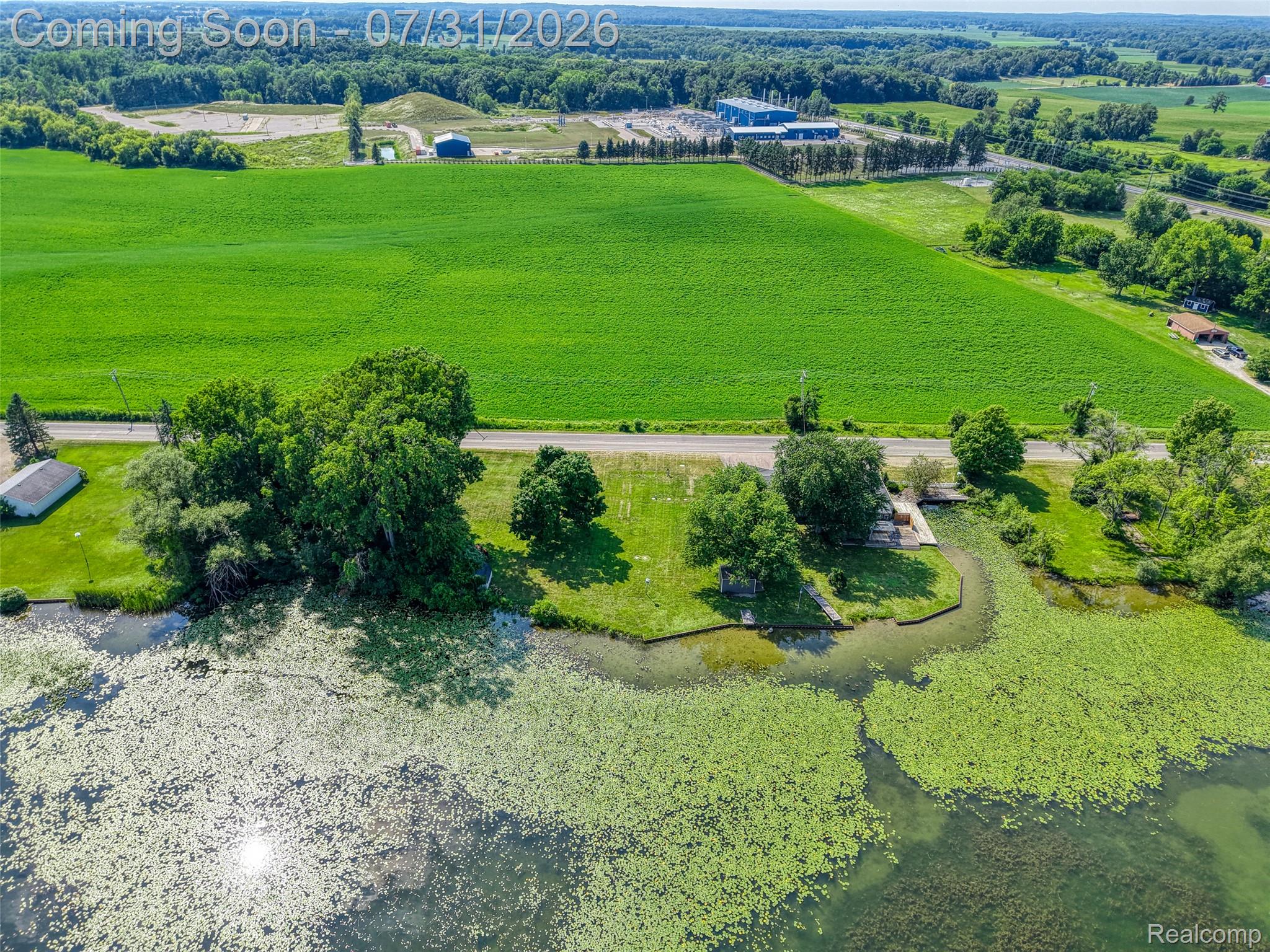 5269 Reno Road Manchester, MI 48158 - Photo 6 of 64 Waterfront property featuring a wooded perimeter and direct road access