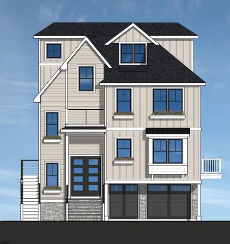 a front view of a house