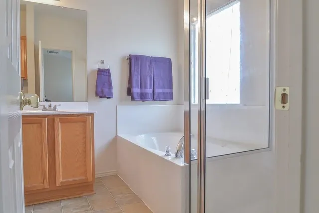 a view of a room that has a window