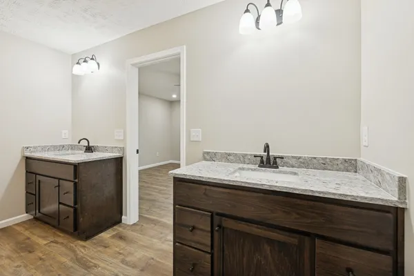 a view of a room with empty racks