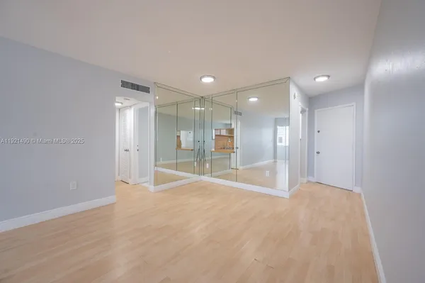 a view of an empty room