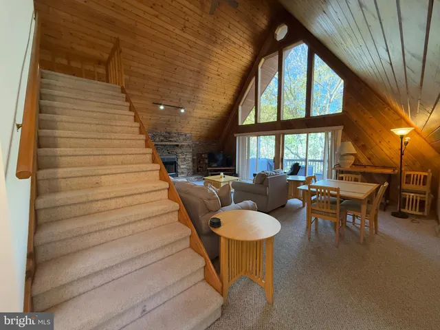 a view of an outdoor space with seating