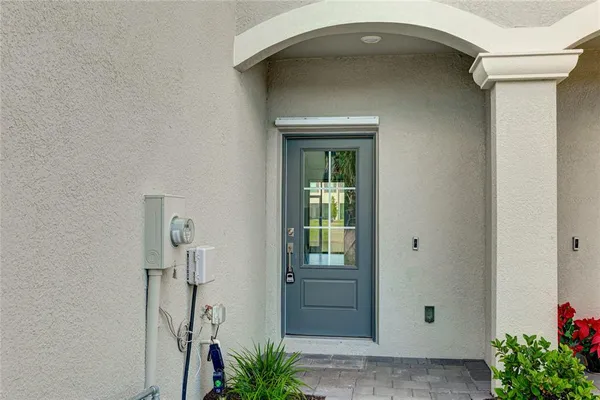 a view of an entryway door