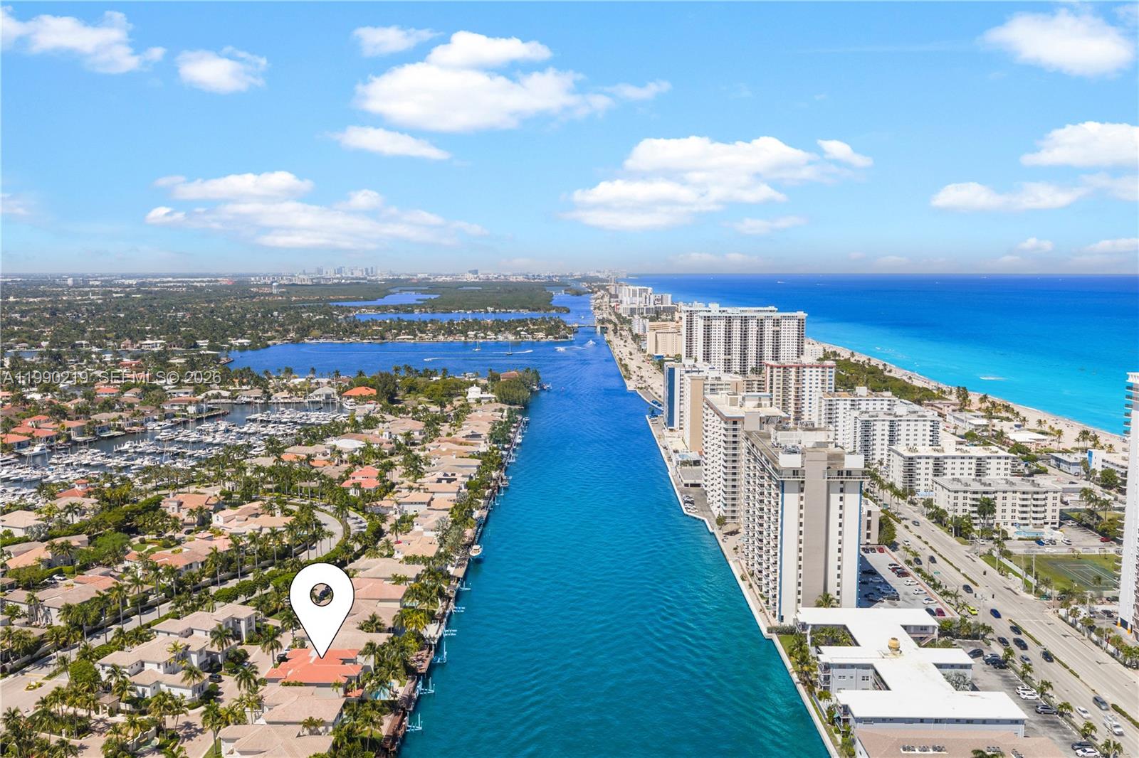 1495 Windjammer Way Hollywood, FL 33019 - Photo 48 of 48 a view of city with ocean view