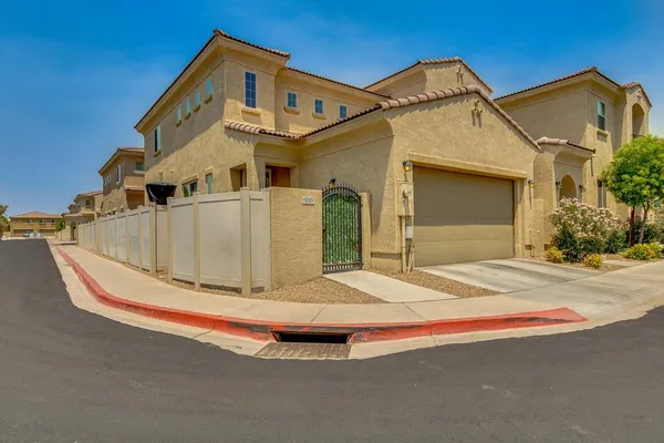 a front view of a house with entertaining space