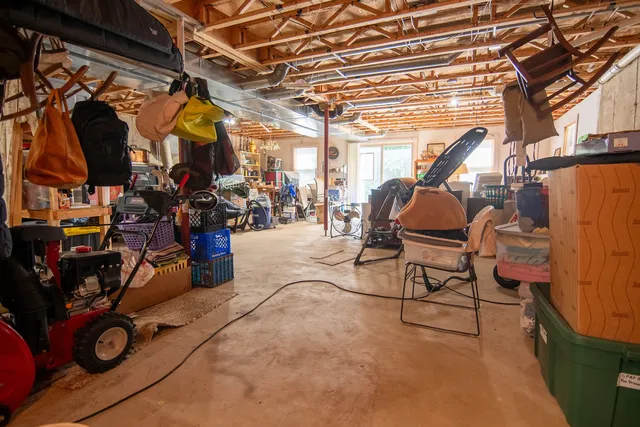 a view of storage and utility room