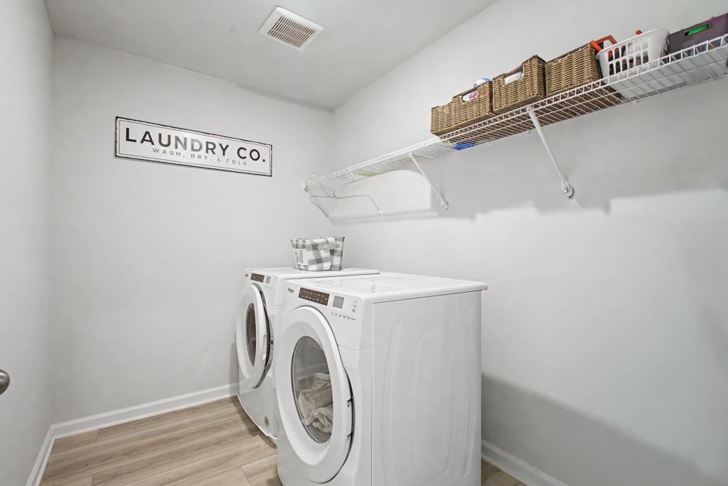 87 Cranson Walk Pendergrass, GA 30567 - Photo 39 of 50 a utility room with dryer and washer