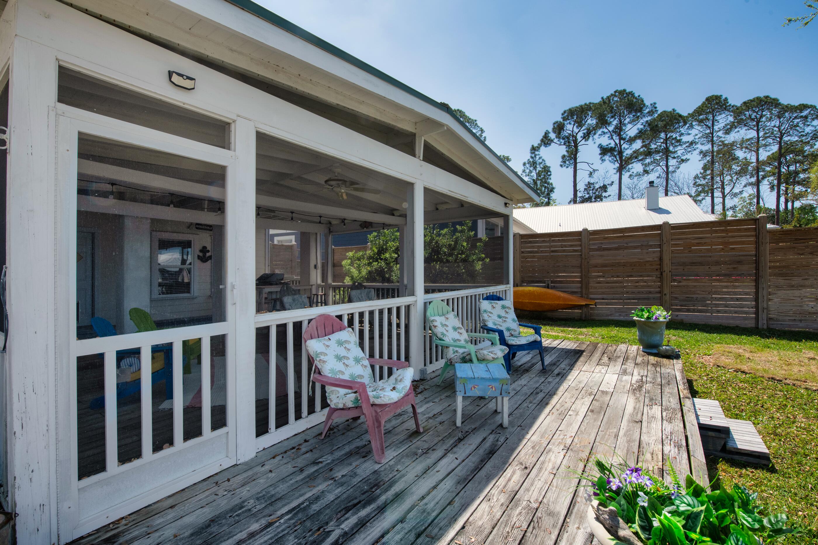 1422 Lagrange Road Freeport, FL 32439 - Photo 72 of 96 outside deck off of screened-in porch