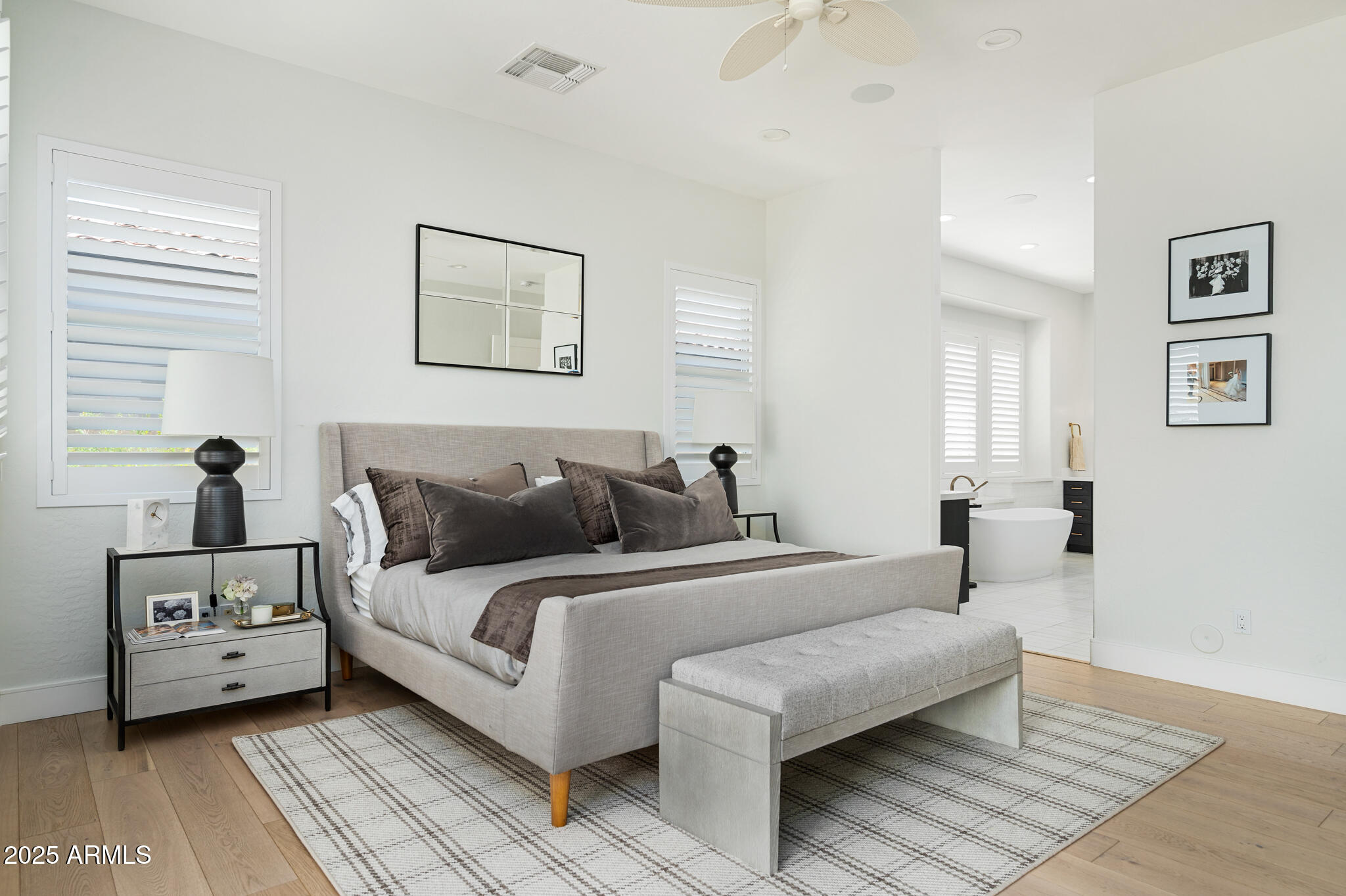 9631 East Mountain Spring Road Scottsdale, AZ 85255 - Photo 23 of 48 a room with a bed and a couch