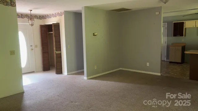 a view of an empty room