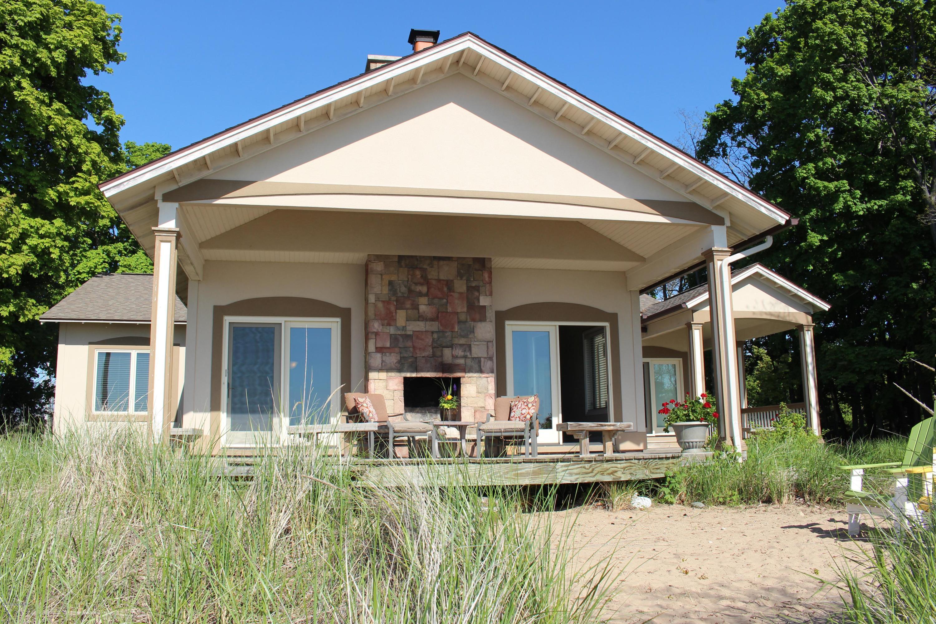 3062 Lakeshore Road Manistee, MI 49660 - Photo 3 of 63 View from Beach Area