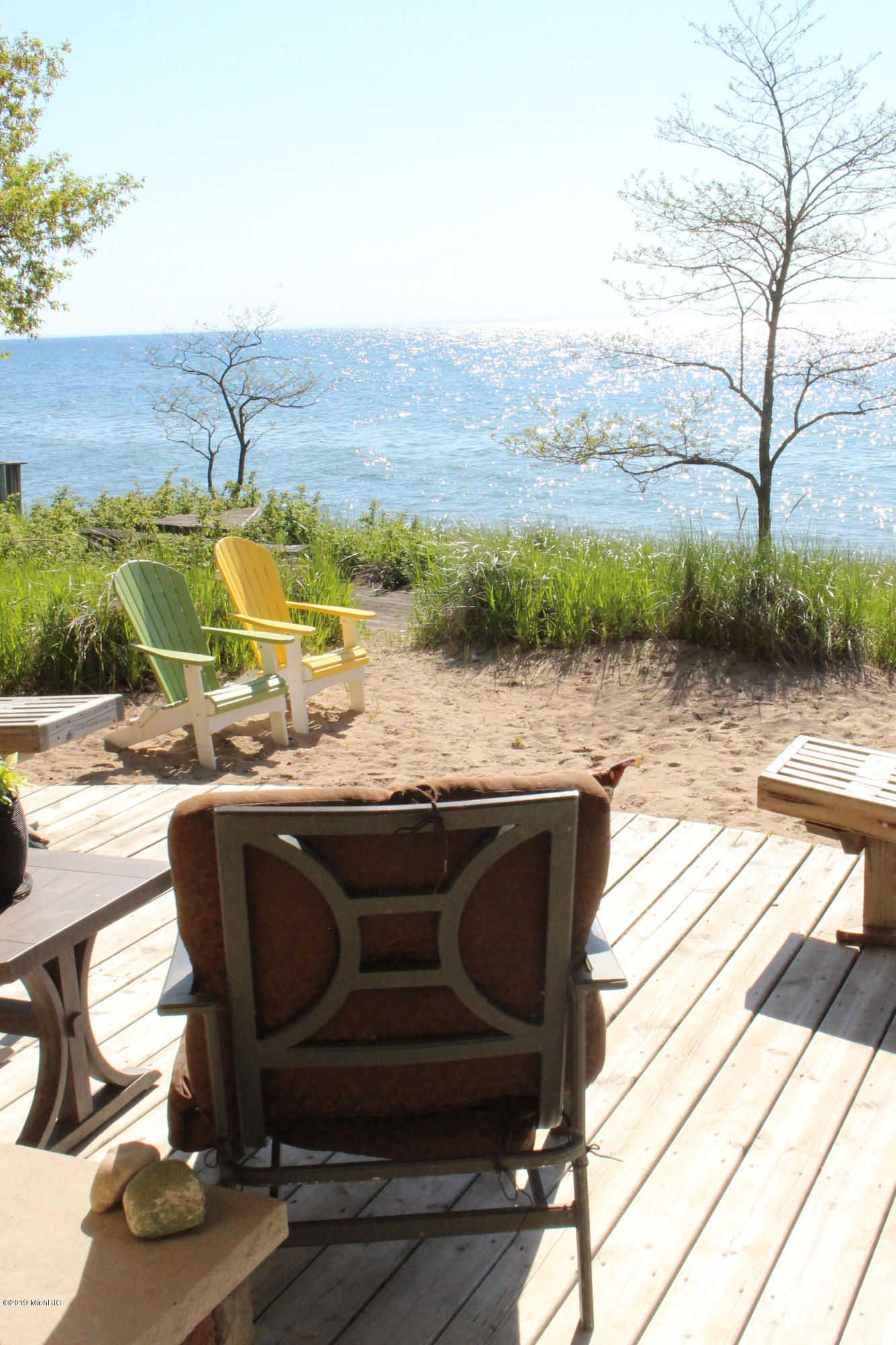 3062 Lakeshore Road Manistee, MI 49660 - Photo 4 of 63 View from Deck