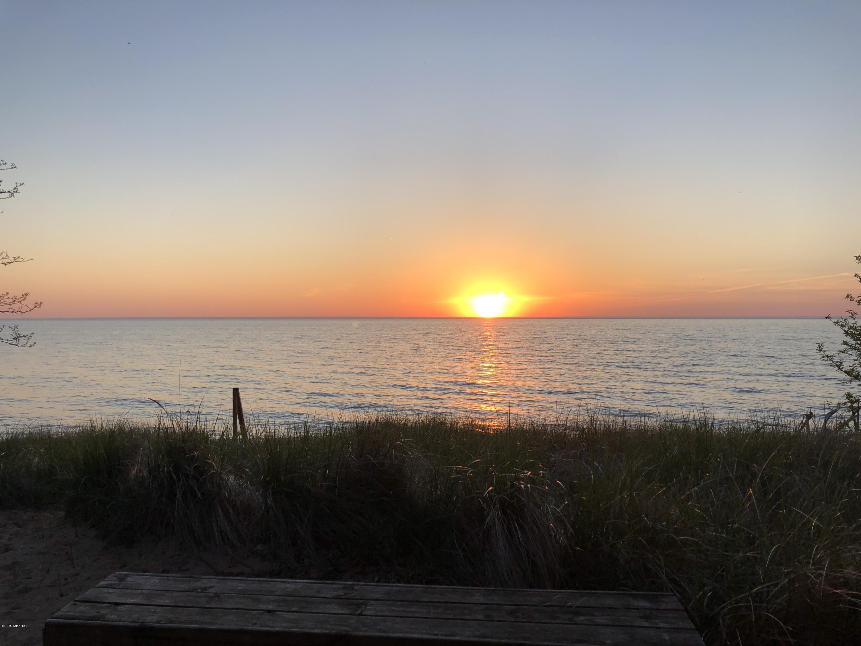 3062 Lakeshore Road Manistee, MI 49660 - Photo 45 of 63 Sunset from Deck