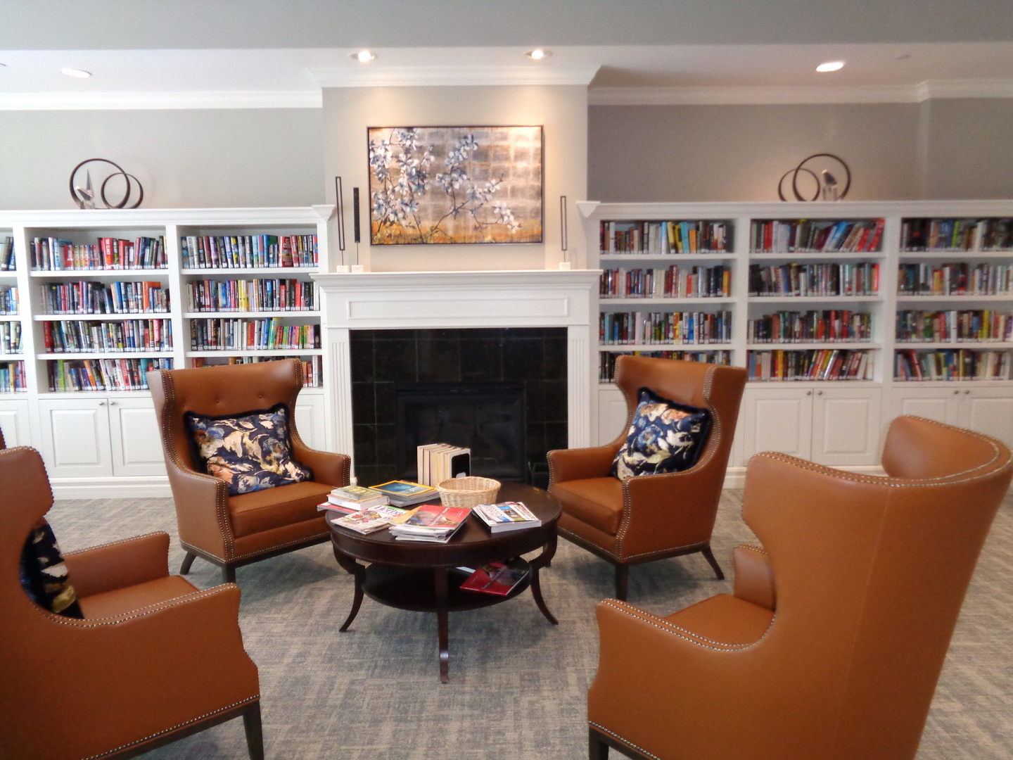 2468 Rolling Ridge Elgin, IL 60124 - Photo 25 of 29 a living room with furniture and a fireplace