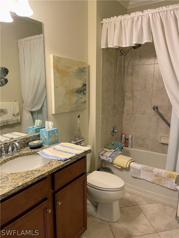 10934 Dennington Road Fort Myers, FL 33913 - Photo 14 of 15 a bathroom with a granite countertop sink toilet a mirror and shower