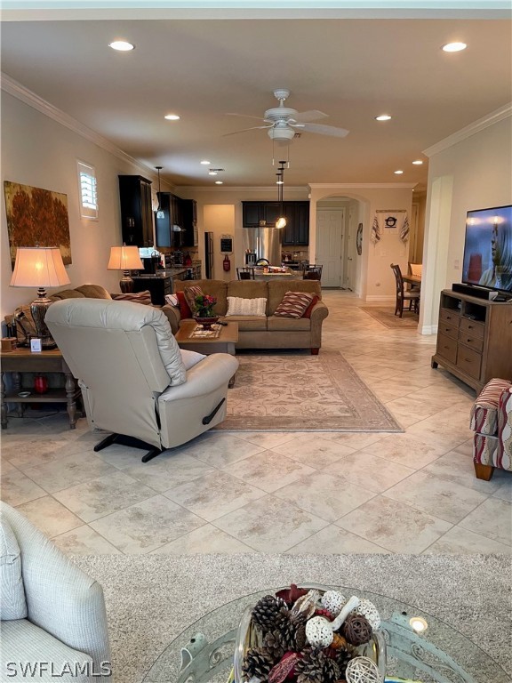 10934 Dennington Road Fort Myers, FL 33913 - Photo 7 of 15 a living room with furniture kitchen and a couch