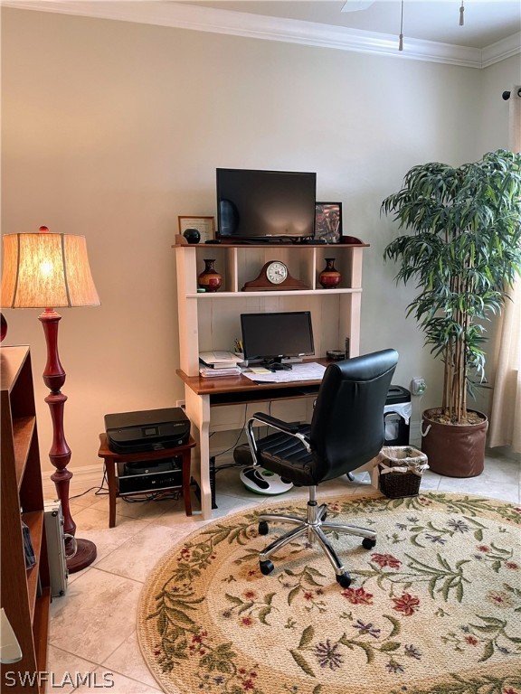 10934 Dennington Road Fort Myers, FL 33913 - Photo 8 of 15 a workspace with furniture and a flat screen tv