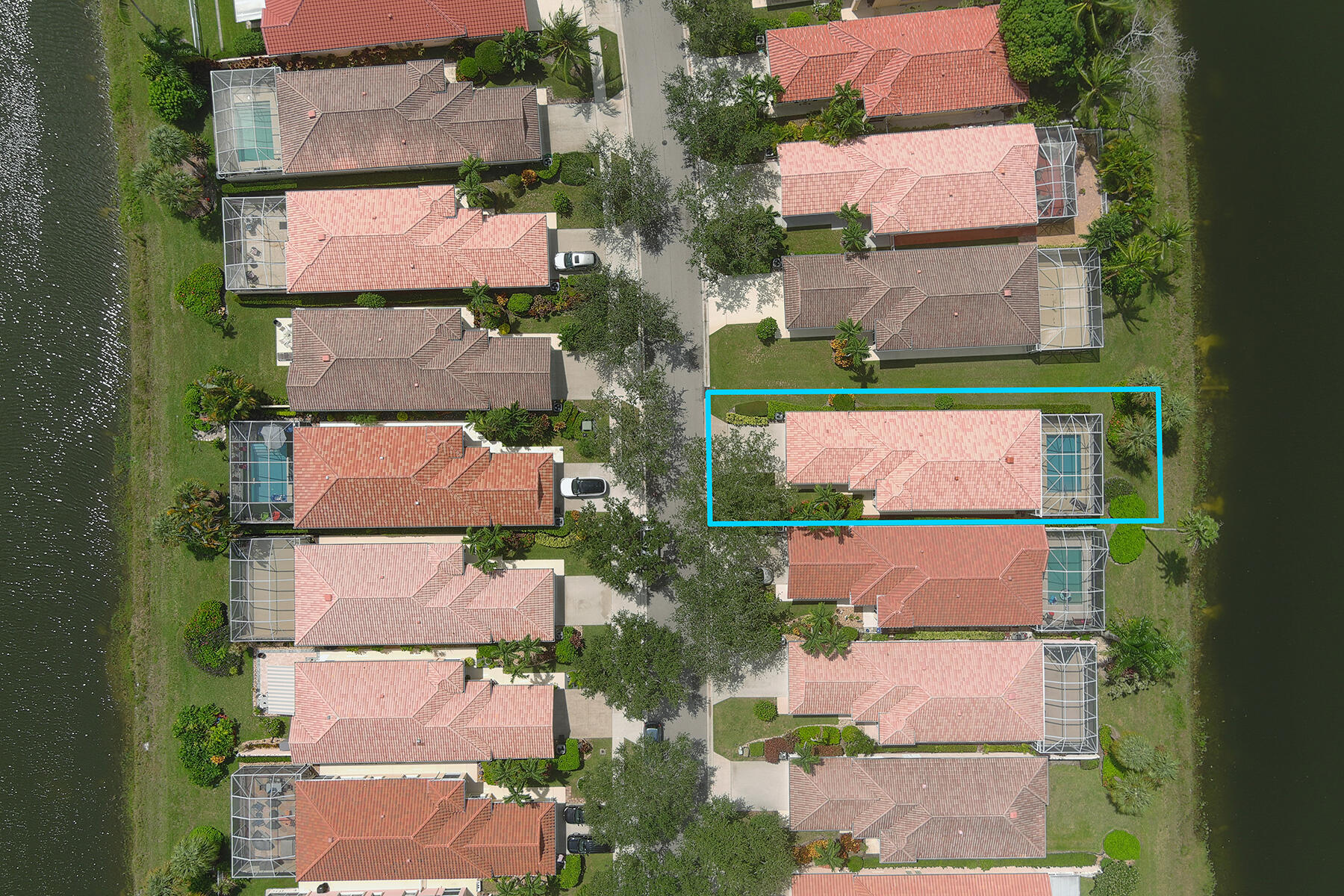 2613 James River Road West Palm Beach, FL 33411 - Photo 32 of 57 an aerial view of residential houses with outdoor space